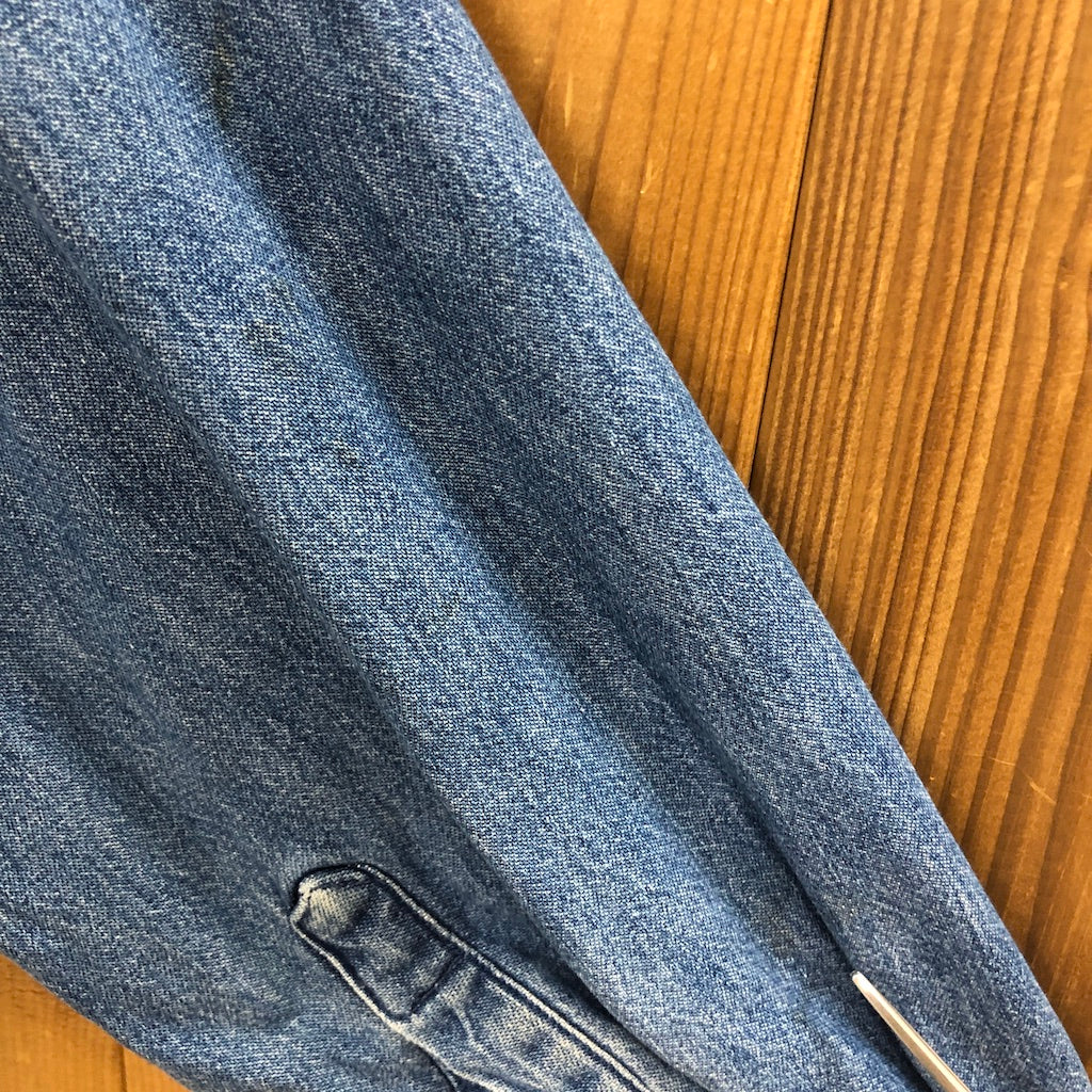 USA製 80s vintage L.L.Bean エルエルビーン デニムシャツ 裏地コットンネル