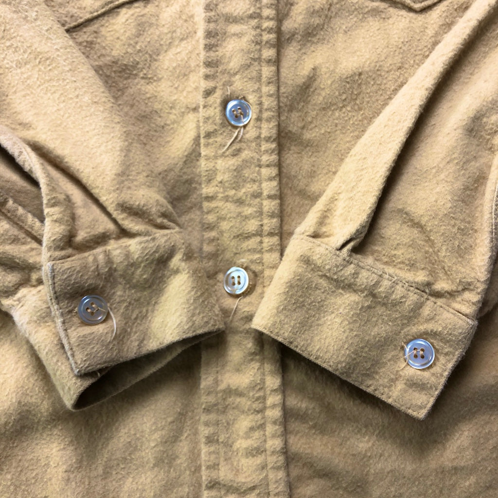 70s vintage FROSTPROOF フロストプルーフ ヘビーコットン 長袖シャツ 無地