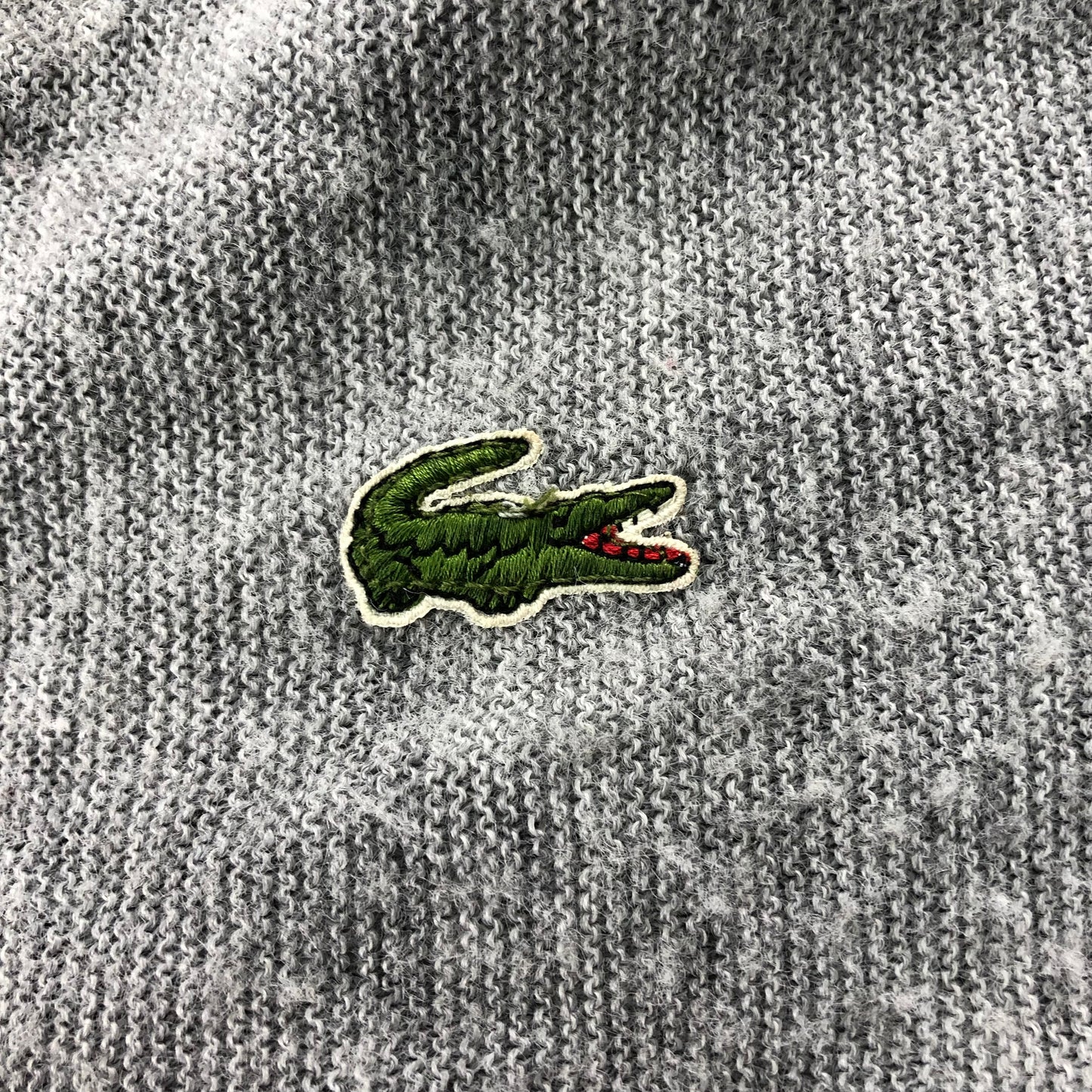 80s USA製 IZOD LACOSTE アイゾット ラコステ ニット セーター カーディガン 無地 ワンポイント
