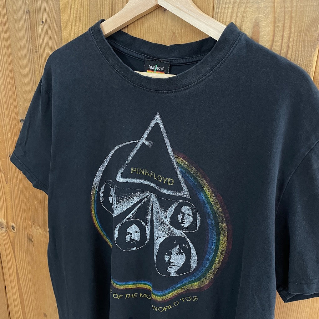 PINK FLOYD ピンク・フロイド プリントTシャツ 半袖 Tシャツ  ツアーTシャツ DARK SIDE OF THE MOON WORLD TOUR