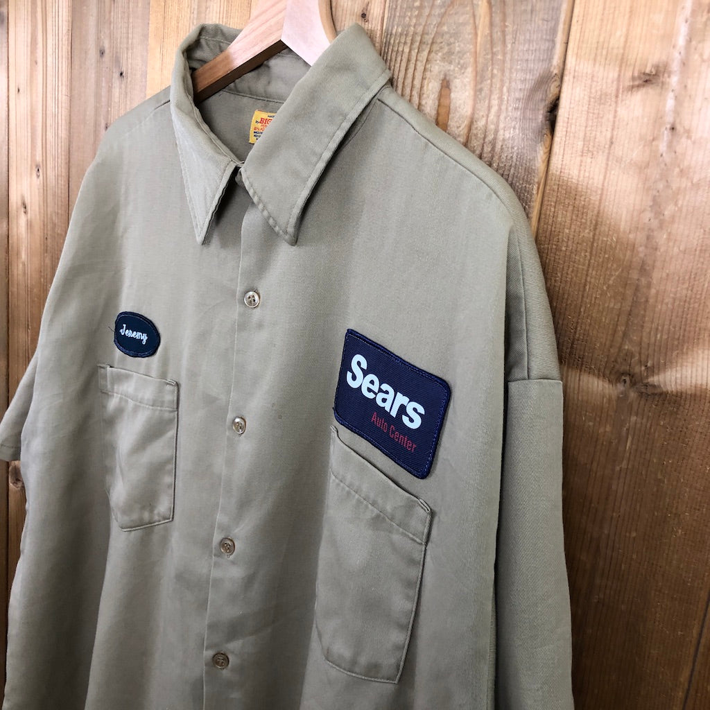 USA製 BIG YANK ビッグヤンク Sears シアーズ ワークシャツ 半袖シャツ