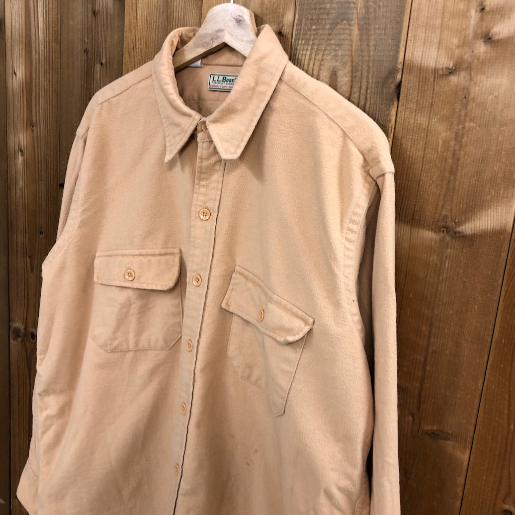 USA製 L.L.Bean エルエルビーン 長袖シャツ コットン シャモアクロスシャツ
