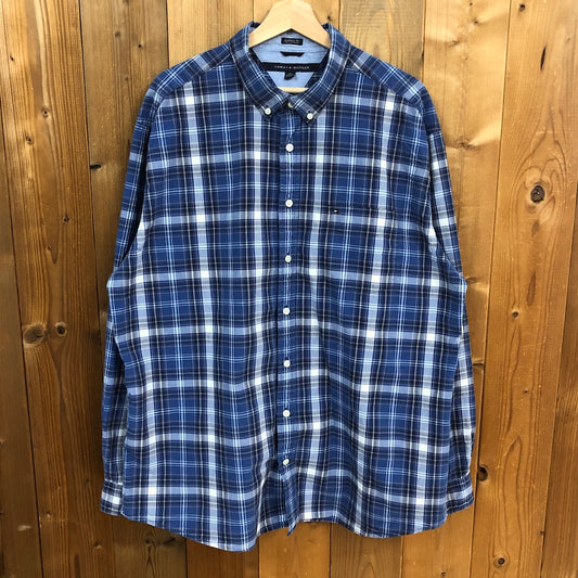 TOMMY HILFIGER トミーヒルフィガー 長袖シャツ BDシャツ ボタンダウン チェック ブルー/ホワイト/ネイビー/オレンジ