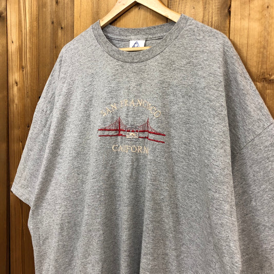 ALSTYLE APPAREL Tシャツ 半袖 カットソー 刺繍ロゴ グレー