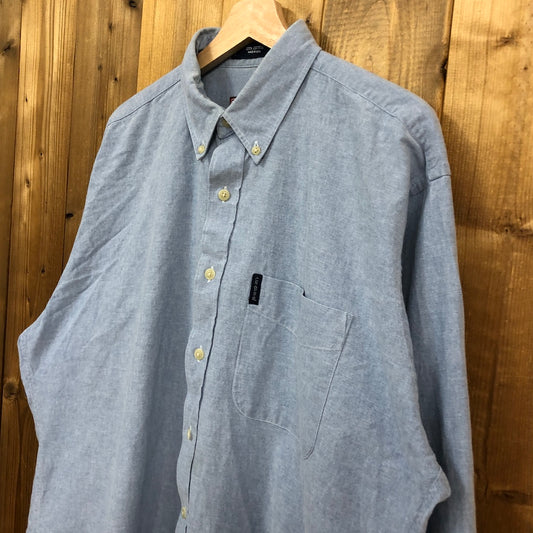 RALPH LAUREN ラルフローレン CHAPS チャップス 長袖シャツ BDシャツ ボタンダウン インディゴブルー