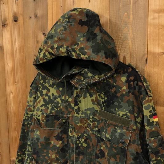 90s vintage ドイツ軍 フレクターカモ フィールドパーカー モッズコート ジッパー破損