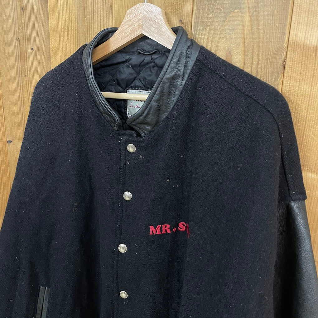 カナダ製 Steve's MR.SUB スタジャン 袖レザー 袖革 古着/USED