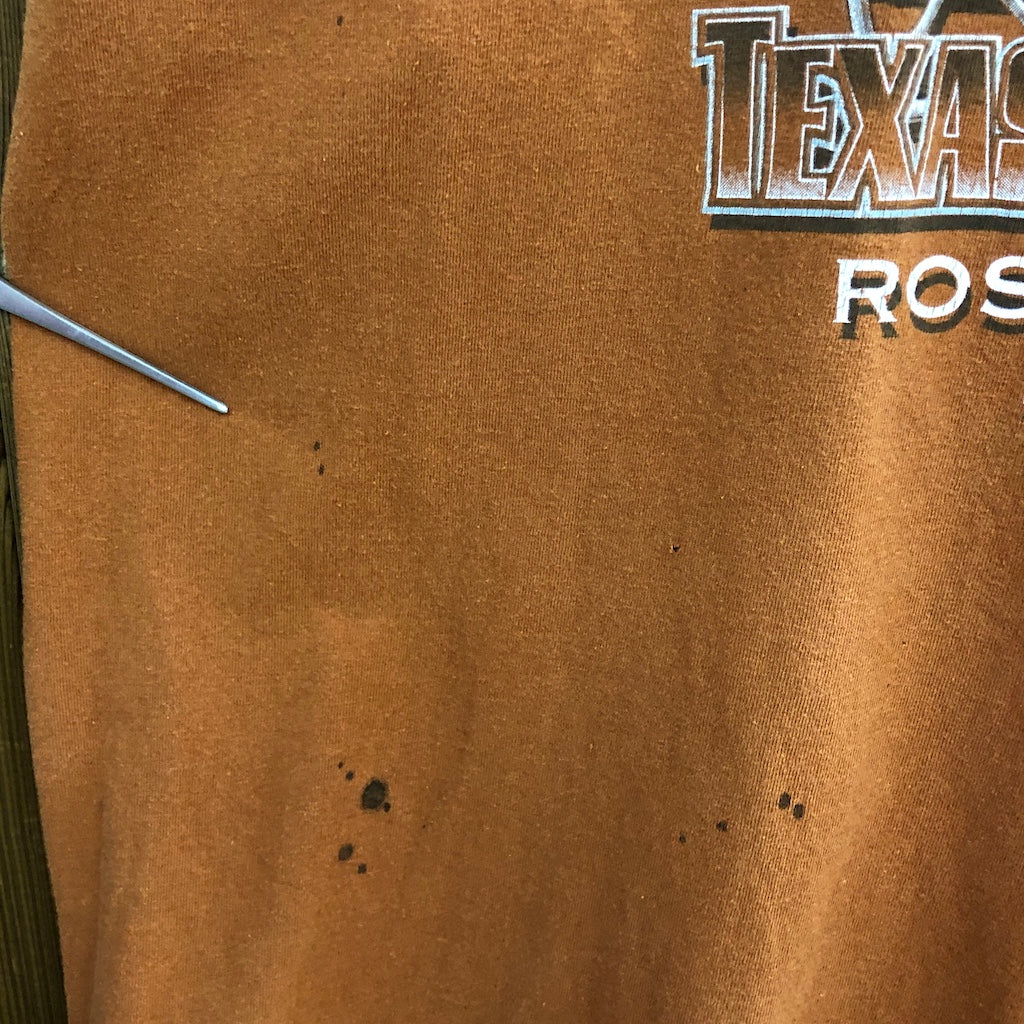 00s vintage ALSTYLE アルスタイル NATIONAL CHAMPIONS ナショナルチャンピオンズ TEXAS LONGHORNS テキサスロングホーンズ ラグビー プリントTシャツ 半袖 カットソー  2006年 オレンジ