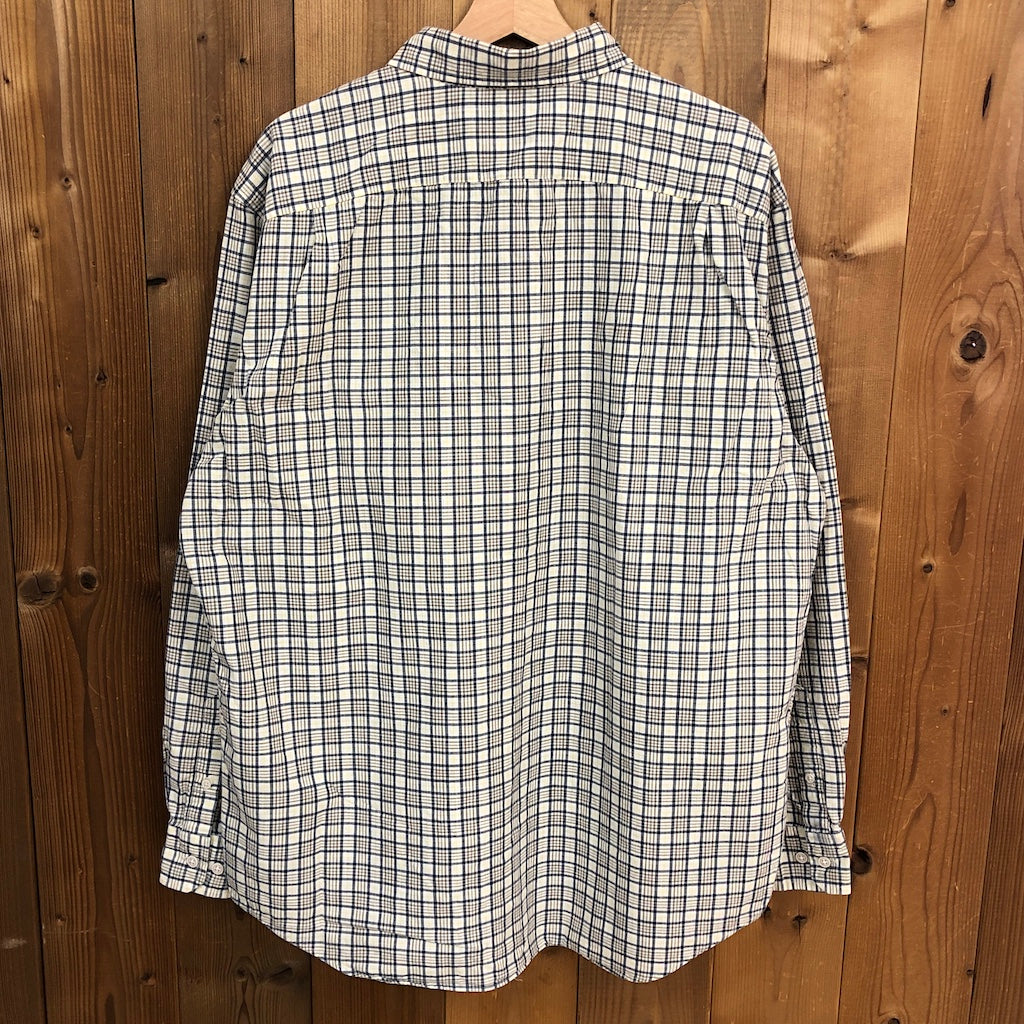00s NAUTICA ノーティカ 長袖シャツ チェックシャツ CLASSIC FIT クラシックフィット XL イエロー・ブルー チェック柄