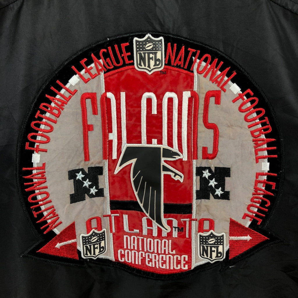 Team NFL CAMPRI TEAMLINE カンプリチームライン ATLNTA FALCONS アトランタファルコンズ ナイロン ジャケット プルオーバー 古着/USED