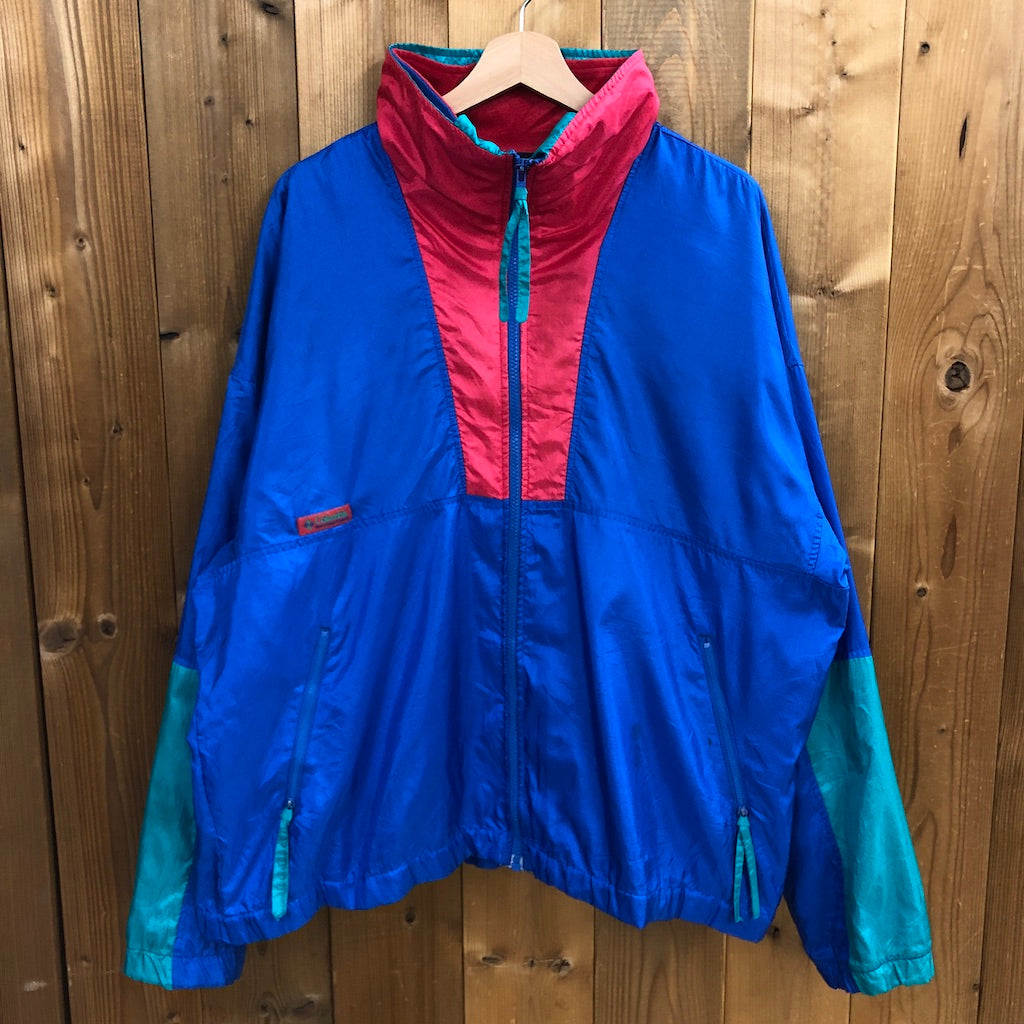 90s vintage Columbia コロンビア ナイロンジャケット ライナー付 ジップアップ フルジップ