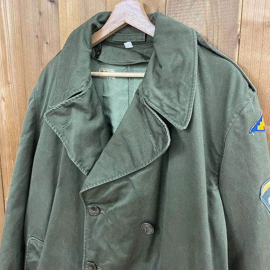 50s vintage U.S.ARMY 米軍 オーバーコート トレンチコート ミリタリー 軍モノ ライナー付き S-L