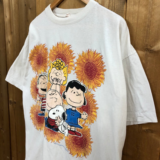 NOVEL Teez ノーベルティーズ 90s vintage PEANUTS ピーナッツ SNOOPY スヌーピー プリントTシャツ 半袖 カットソー アメキャラ コットン