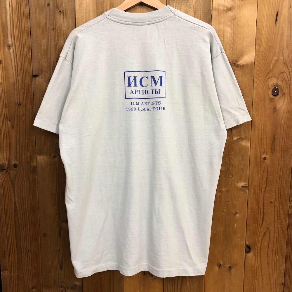 80s 90s vintage USA製 FRUITS OF THE LOOM フルーツオブザルーム MOSCOW Philharmonic Orchestra  モスクワ管弦楽団 Tシャツ 半袖 カットソー
