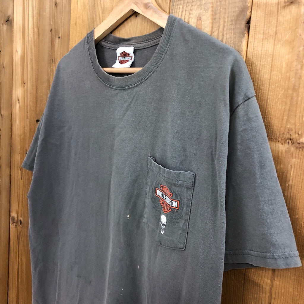 2010年 HANES ヘインズ HARLEY-DAVIDSON ハーレーダビットソン プリントTシャツ 半袖 カットソー