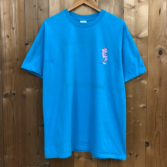 USA製 anvil アンヴィル Tシャツ 半袖 カットソー ピンクパンサー 刺繍