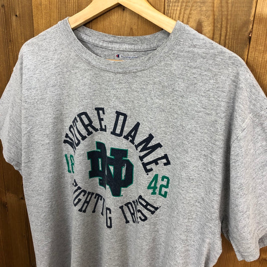 Champion チャンピオン カレッジロゴTシャツ プリント 半袖 カットソー ノートルダム