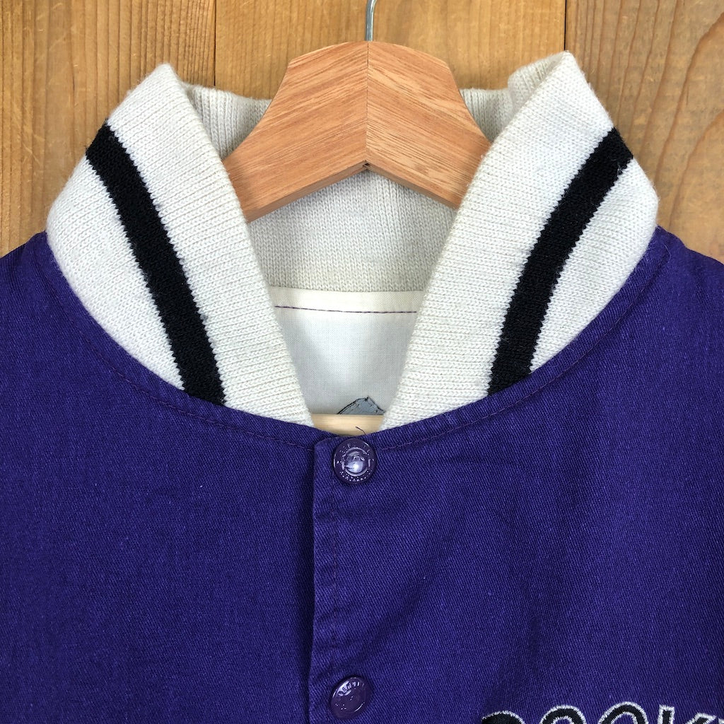 90s vintage COLORADO ROOKIES コロラドルーキーズ MLB スタジャン ブルゾン 刺繍 ワッペン