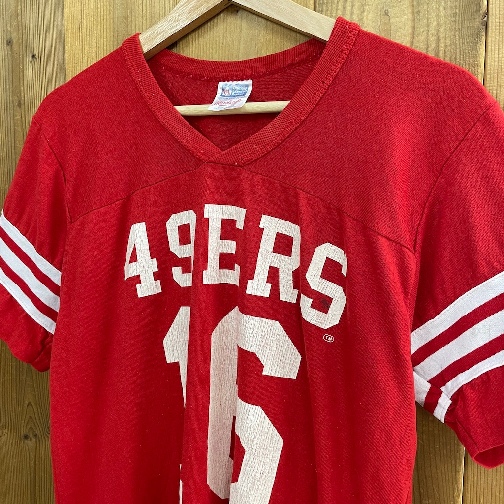 USA製 Rawlings NFL 49ERS ゲームシャツ Tシャツ 半袖 カットソー アメフト