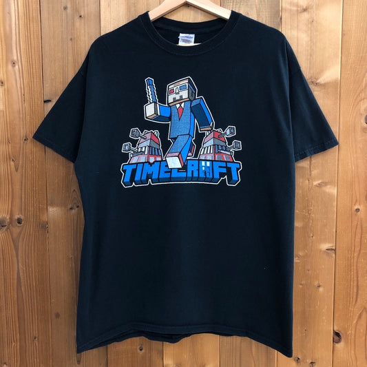 GILDAN ギルダン TIMECRAFT タイムクラフト Tシャツ 半袖 カットソー ビッグプリント ゲームTシャツ
