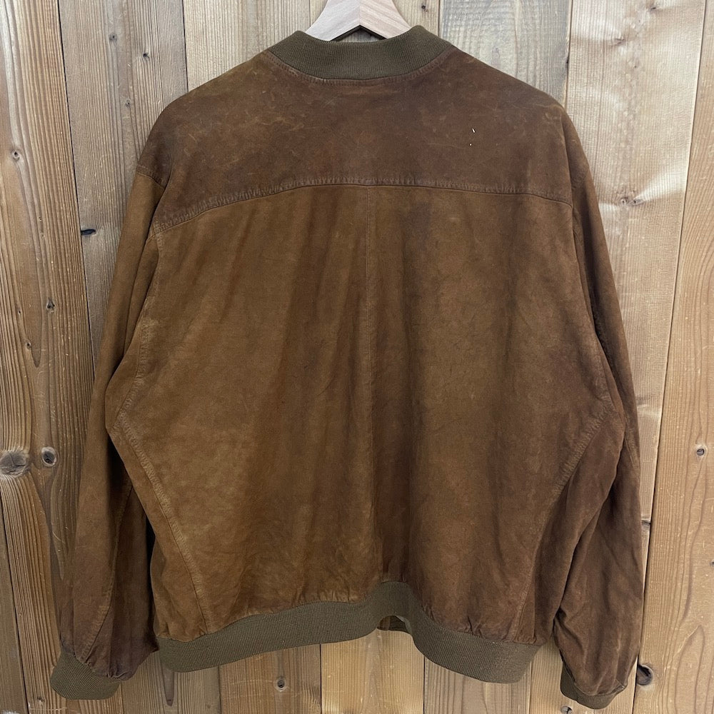 GOLDEN BEAR ゴールデンベアー オールレザー スタジャン ヌバック ジャケット レザージャケット ジップアップ