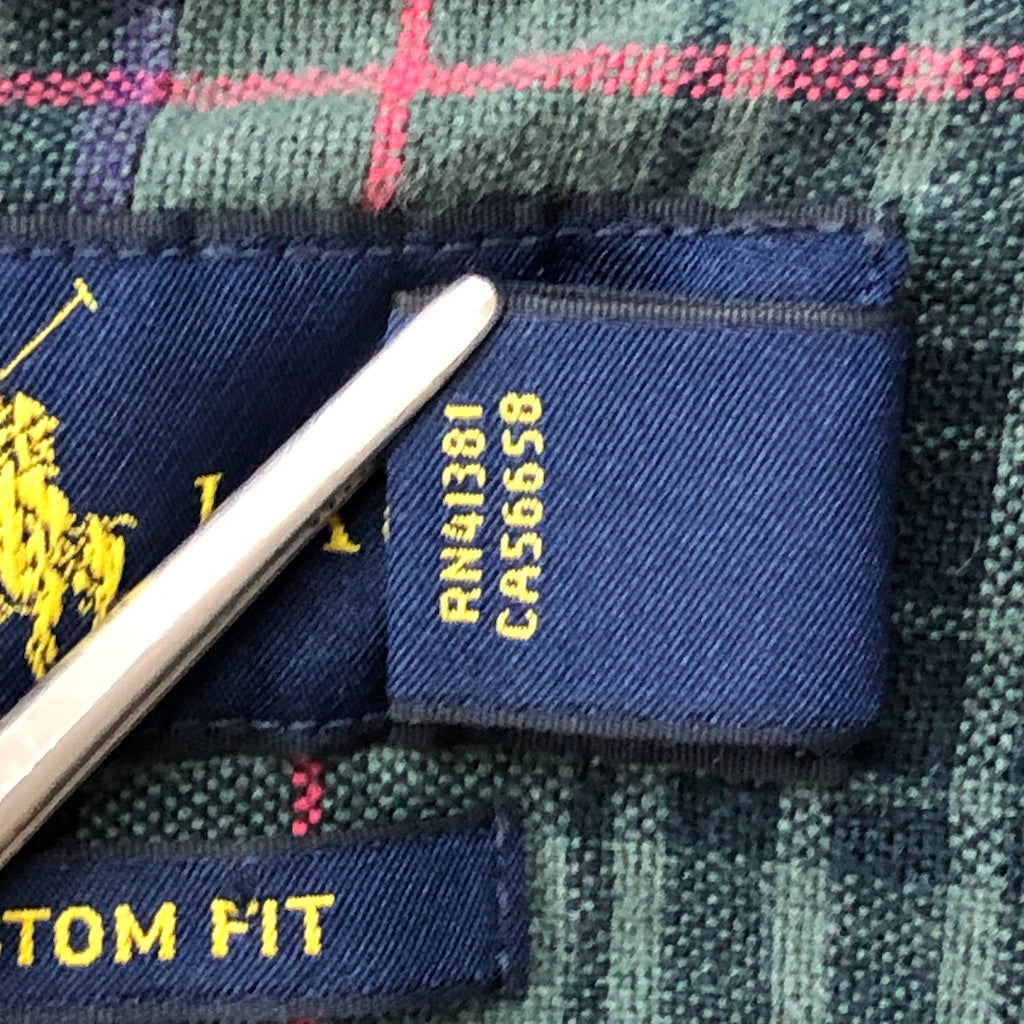 RALPH LAUREN ラルフローレン 長袖シャツ BDシャツ ボタンダウン  CUSTOM FIT カスタムフィット