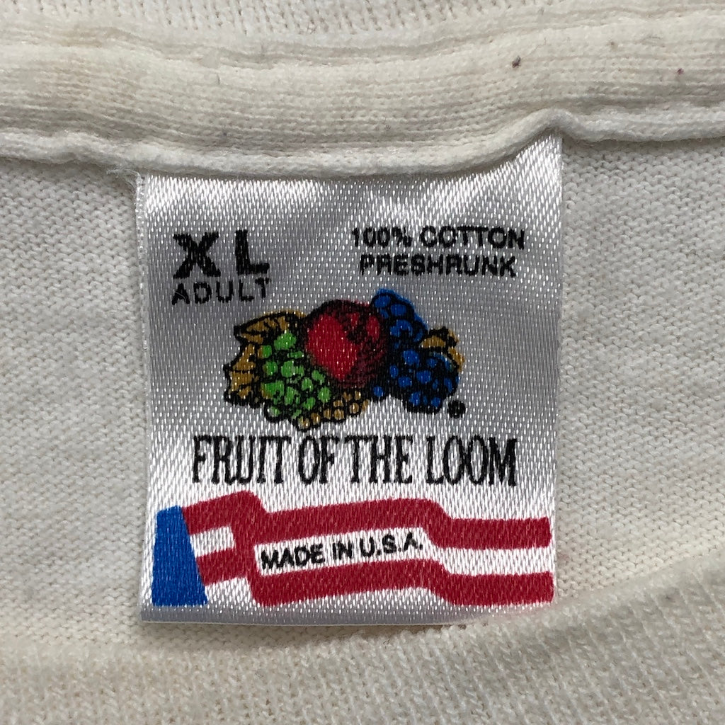 90s vintage USA製 FRUITS OF THE LOOM フルーツオブザルーム プリントTシャツ シャーク サメ Brandi 半袖 カットソー 古着/USED