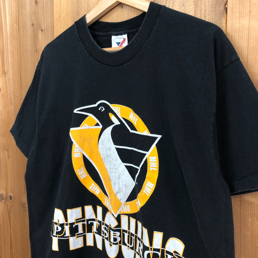90s vintage USA製 ARTEX アルテックス NHL ピッツバーグ・ペンギンズ PENGUINS ホッケー プリントTシャツ 半袖 カットソー 90年代 1993年