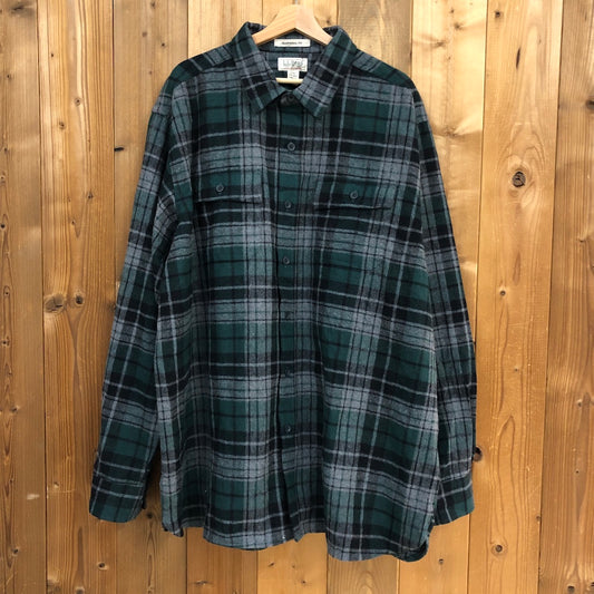 2015年 L.L.Bean エルエルビーン ネルシャツ チェック ビックサイズ 長袖シャツ