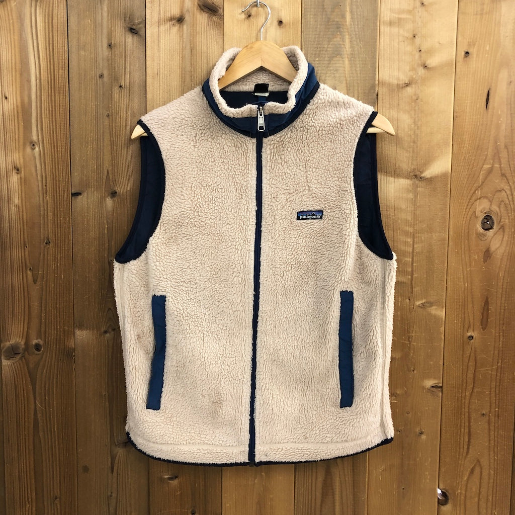 90s vintage USA製 patagonia パタゴニア ボアフリースベスト PEF ジップアップ