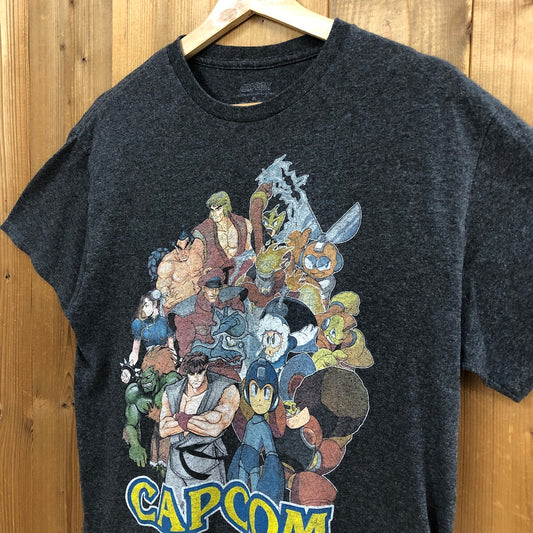 CAPCOM カプコン Tシャツ 半袖 カットソー ビッグプリント ゲームTシャツ