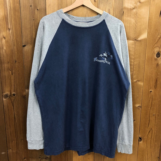 Disney Store ディズニーストア ラグランシャツ ロングTシャツ ミッキー プリントTシャツ SLUMBERJACK
