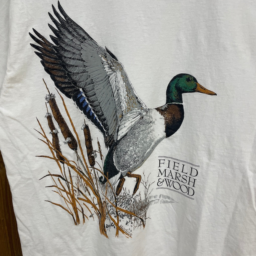 USA製 NICE MAN ナイスマン FIELD MARSH ＆ WOOD マガモ  アニマルTシャツ 半袖 カットソー