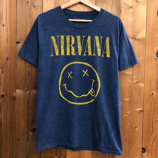 NIRVANA ニルヴァーナ Tシャツ 半袖 カットソー ビッグプリント バンドTシャツ