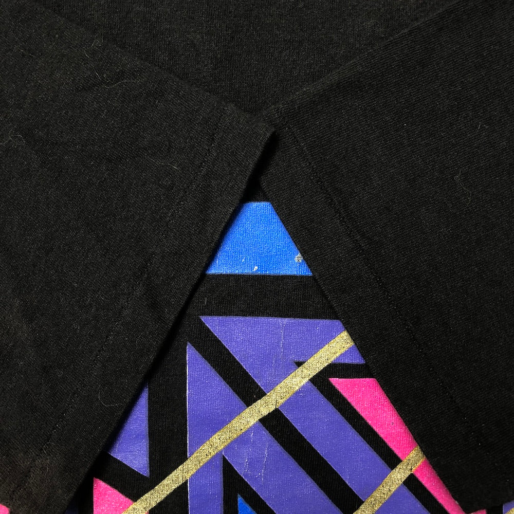 90s vintage USA製 デザイン アート 幾何学模様 Tシャツ 半袖 カットソー