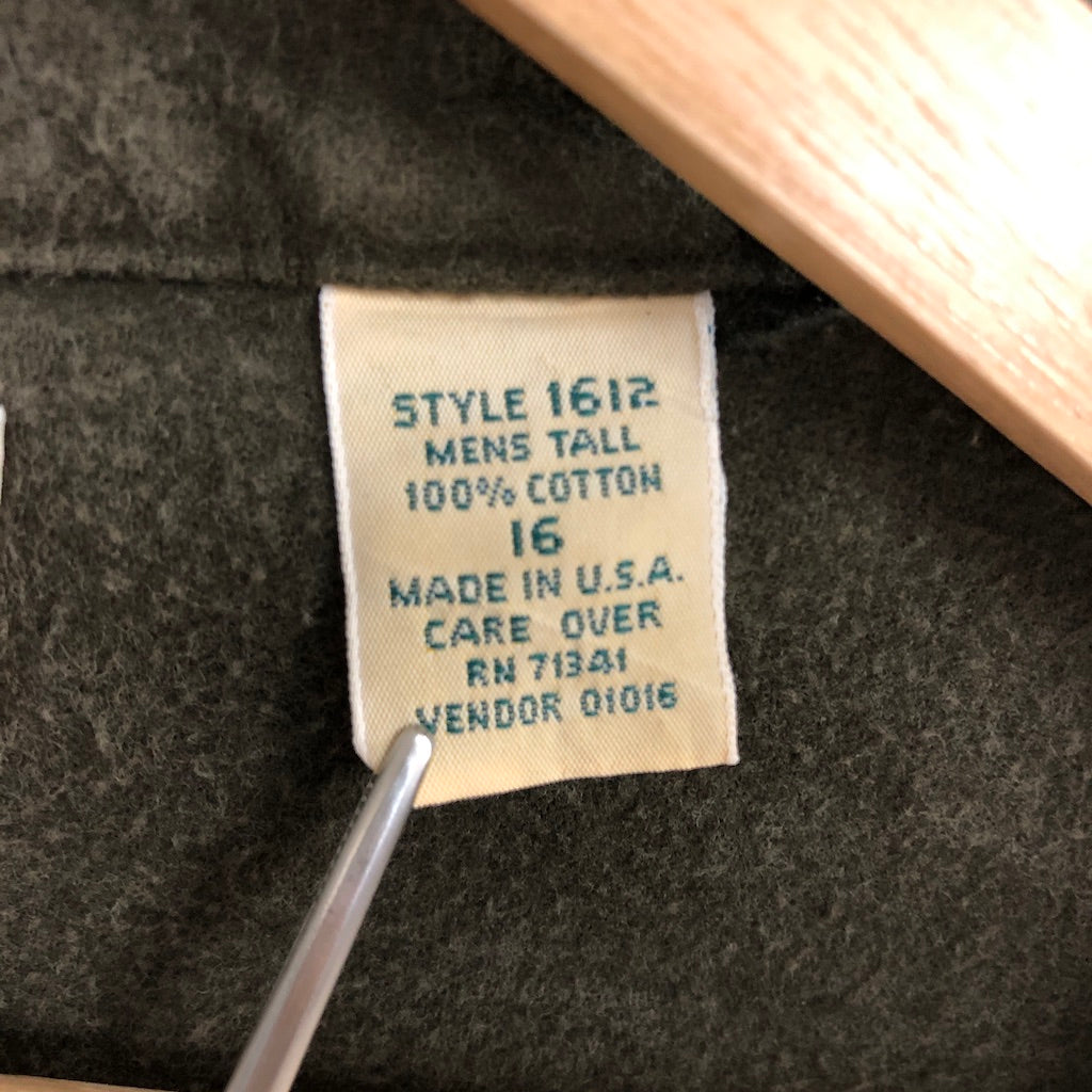 80s vintage USA製 L.L.Bean エルエルビーン CHAMOIS CLOTH シャモアクロスシャツ 長袖シャツ