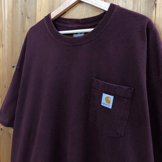 Carhartt カーハート Tシャツ 半袖 カットソー 胸ポケット ワンポイントロゴ 無地