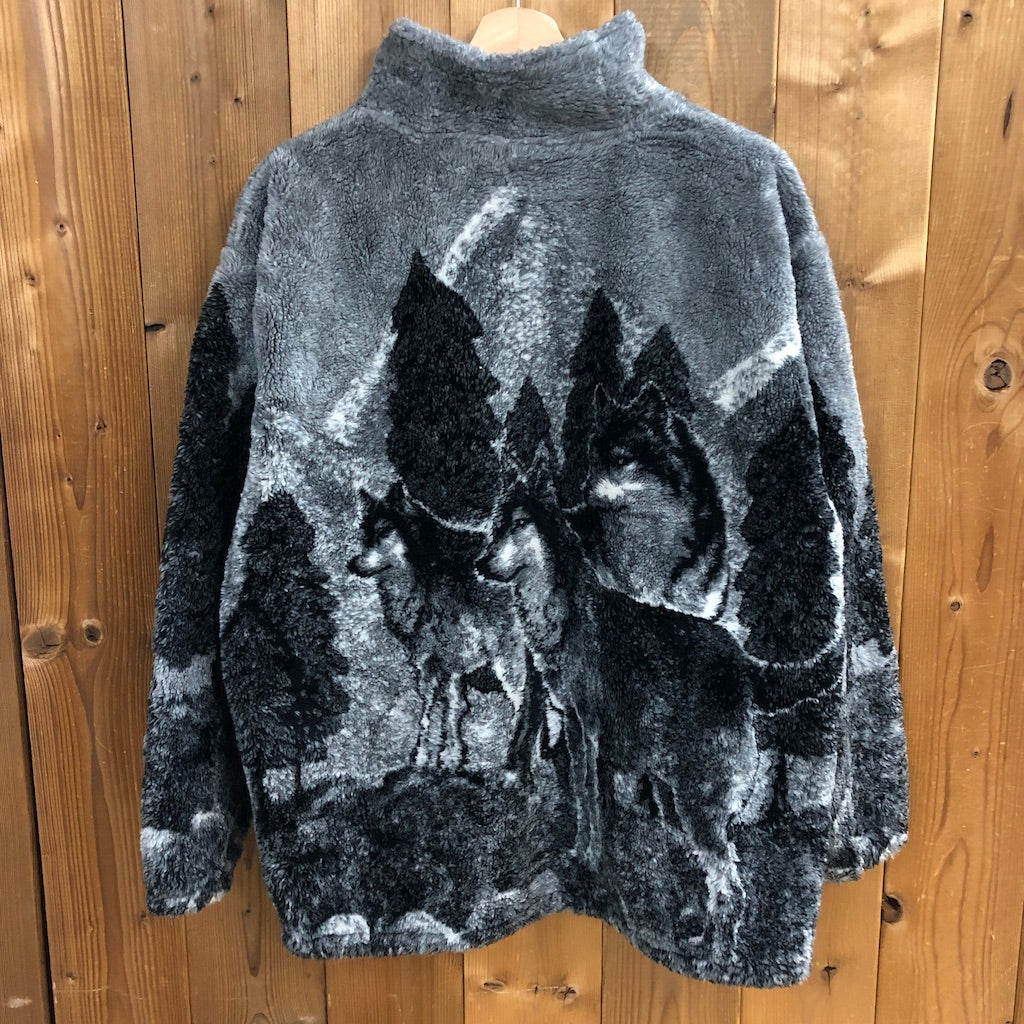 90s vintage USA製 BLACK MOUNTAIN ブラックマウンテン WOLF ウルフ ...