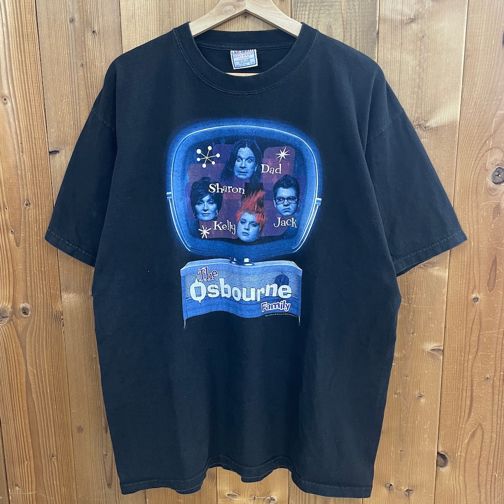 2002年製 All Sports THE Osbourne Family オズボーンファミリー MTV プリント Tシャツ 半袖 カットソー