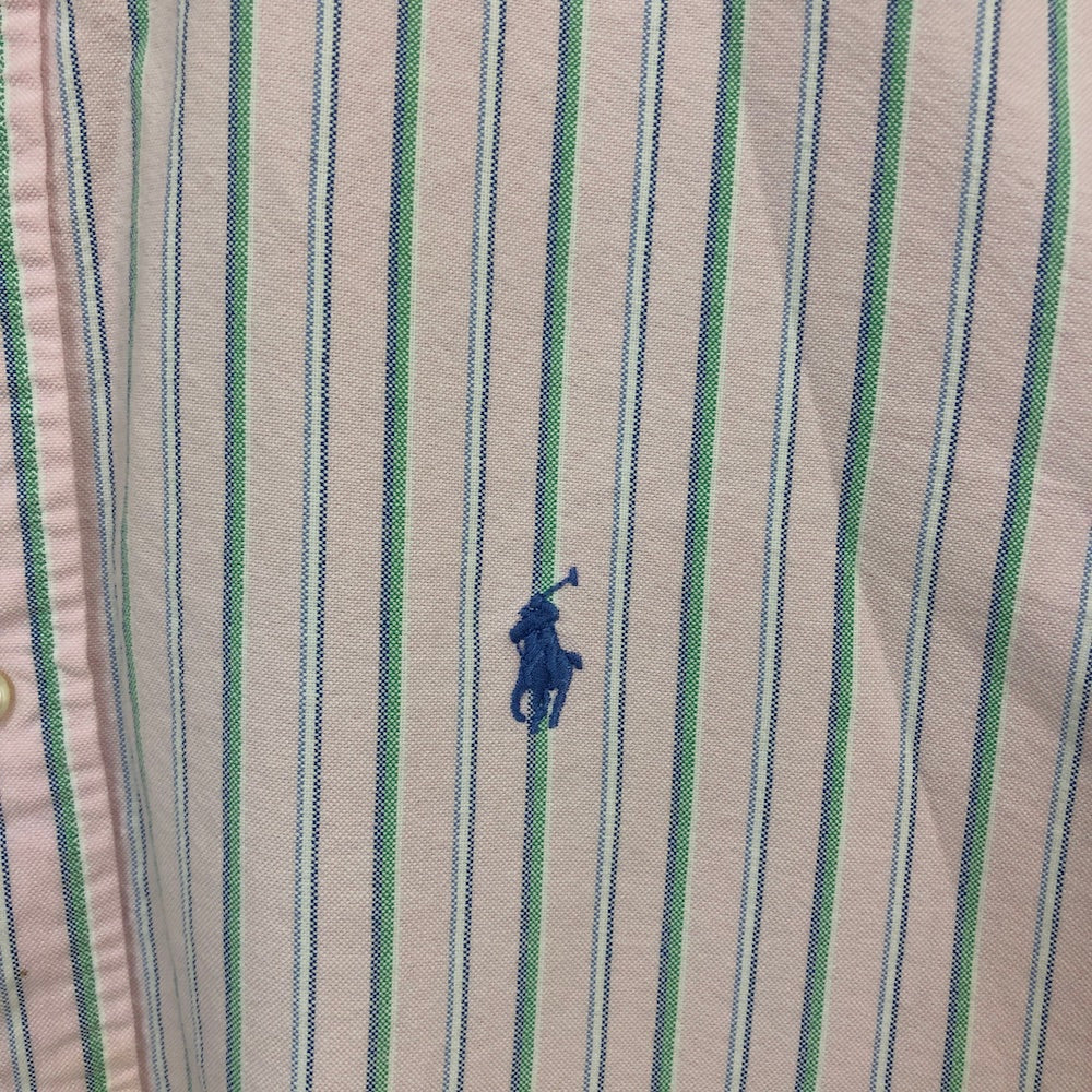 Ralph Lauren ラルフローレン 長袖シャツ BDシャツ ボタンダウン ストライプ柄 ピンク