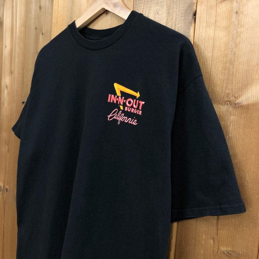 IN-N-OUT BURGER インアンドアウトバーガー  California カリフォルニア アドバタイジング プリントTシャツ 半袖 カットソー
