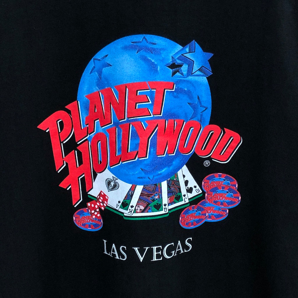 USA製 PLANET HOLLYWOOD プラネットハリウッド LAS VEGAS ラスベガス プリントTシャツ 半袖 カットソー カジノ