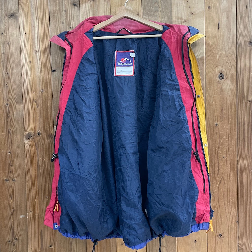 90s vintage HELLY HANSEN ヘリーハンセン マウンテンパーカー ナイロンジャケット フルジップ ジップアップ