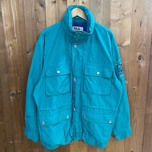 80s 90s vintage FILA フィラ EVEREST エベレスト マウンテンジャケット ナイロンパーカー フルジップ ジップアップ