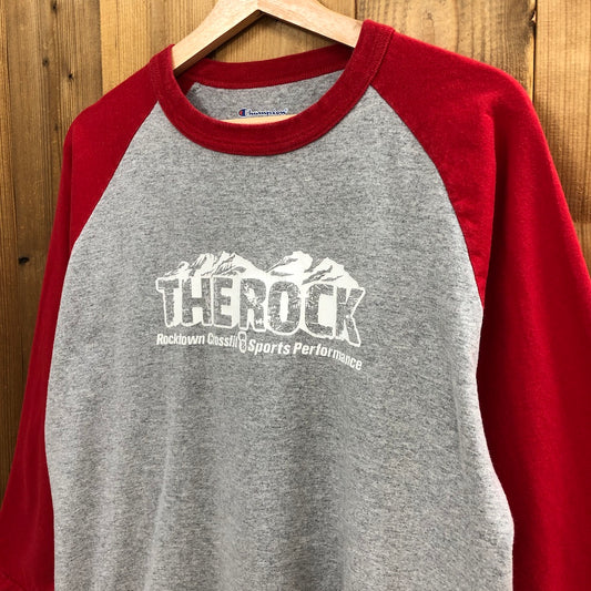 Champion チャンピオン ラグランTシャツ プリント THE ROCK ザロック