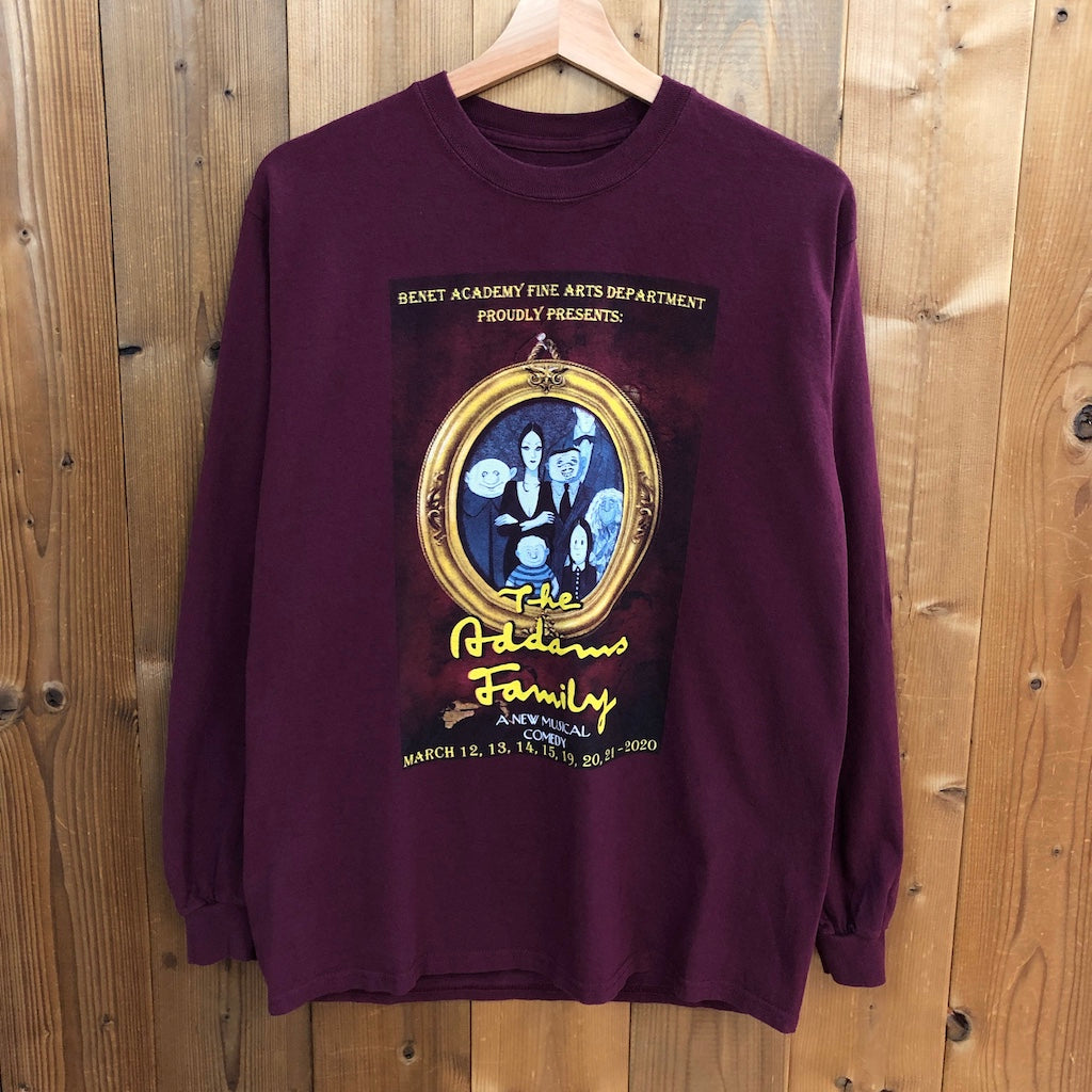 The Addams Family アダムスファミリー 学生演劇 ロングTシャツ ロンT プリント