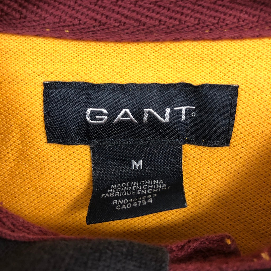 GANT ガント ラガーシャツ 長袖 ポロシャツ イエロー、ネイビー