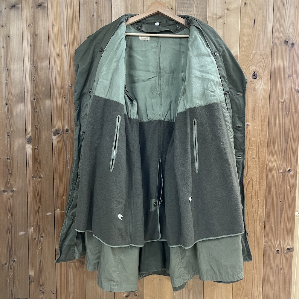 50s vintage U.S.ARMY 米軍 オーバーコート トレンチコート ミリタリー 軍モノ ライナー付き S-L