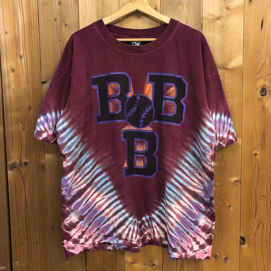 90s vintage USA製 NLB ニグロリーグ ベースボール アメリカ タイダイ プリント Tシャツ 半袖 カットソー