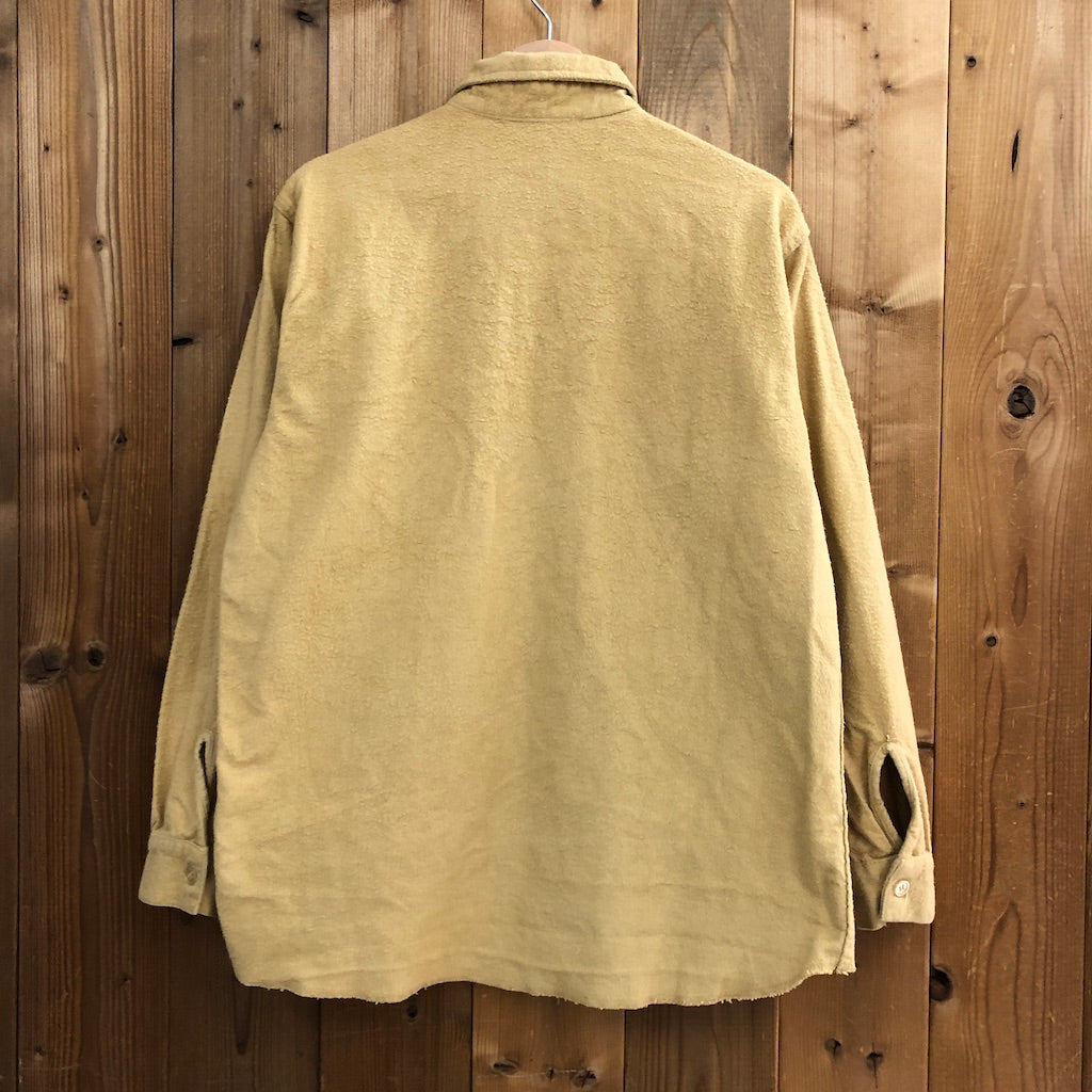 70s vintage FROSTPROOF フロストプルーフ ヘビーコットン 長袖シャツ 無地